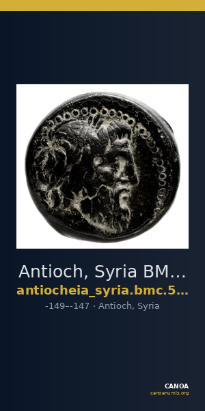 Antioch, Syria BMC Antioch 5-8 and 10 — CANOA