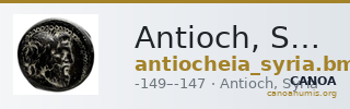 Antioch, Syria BMC Antioch 5-8 and 10 — CANOA