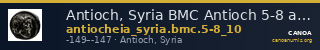 Antioch, Syria BMC Antioch 5-8 and 10 — CANOA