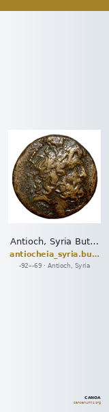 Antioch, Syria Butcher 2004 Seleucid Era a — CANOA
