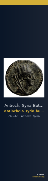 Antioch, Syria Butcher 2004 Seleucid Era b — CANOA