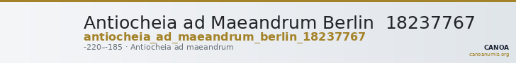 Antiocheia ad Maeandrum Berlin  18237767 — CANOA