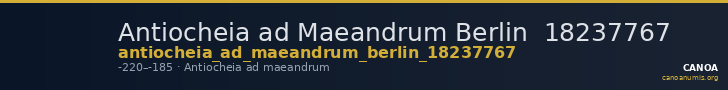 Antiocheia ad Maeandrum Berlin  18237767 — CANOA