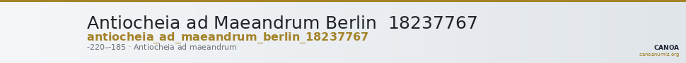 Antiocheia ad Maeandrum Berlin  18237767 — CANOA