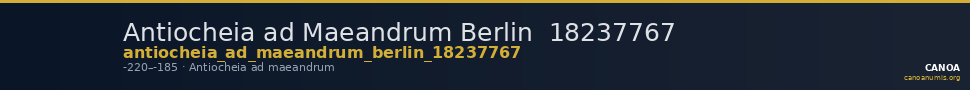 Antiocheia ad Maeandrum Berlin  18237767 — CANOA