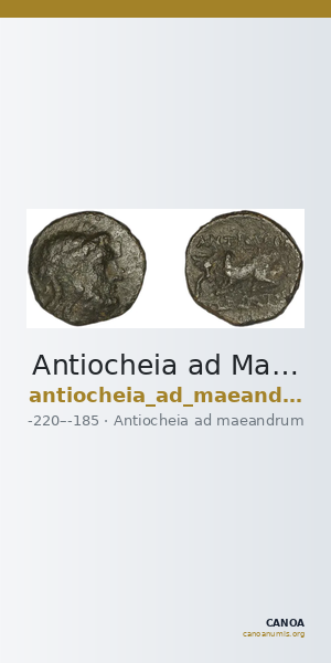 Antiocheia ad Maeandrum BMC Antioch ad Maeandrum 4 — CANOA