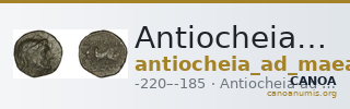 Antiocheia ad Maeandrum BMC Antioch ad Maeandrum 4 — CANOA