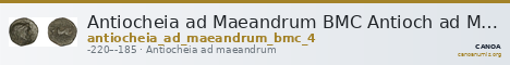 Antiocheia ad Maeandrum BMC Antioch ad Maeandrum 4 — CANOA