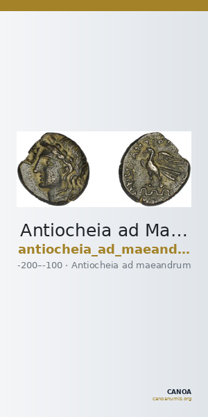 Antiocheia ad Maeandrum Imhoof-Blumer 1901-2 p. 108, 1 — CANOA