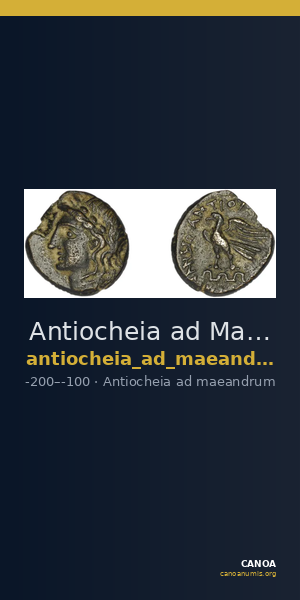 Antiocheia ad Maeandrum Imhoof-Blumer 1901-2 p. 108, 1 — CANOA