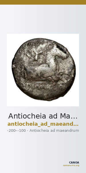 Antiocheia ad Maeandrum Imhoof-Blumer 1901-2 p. 109, 7 — CANOA