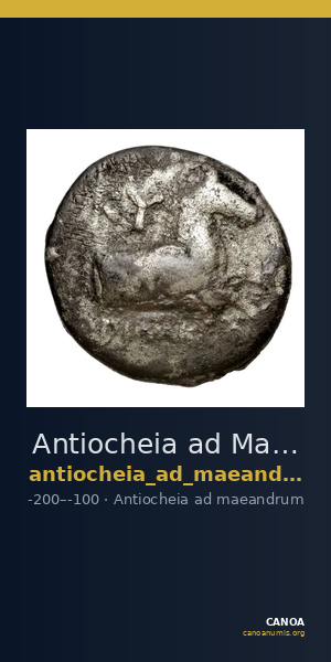 Antiocheia ad Maeandrum Imhoof-Blumer 1901-2 p. 109, 7 — CANOA