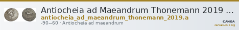 Antiocheia ad Maeandrum Thonemann 2019 Group A, tetradrachms — CANOA