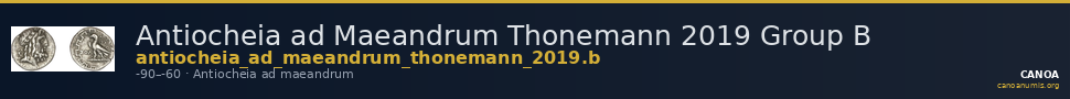 Antiocheia ad Maeandrum Thonemann 2019 Group B — CANOA
