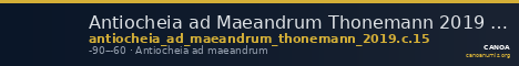 Antiocheia ad Maeandrum Thonemann 2019 Group C.15 — CANOA