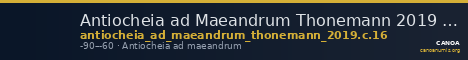 Antiocheia ad Maeandrum Thonemann 2019 Group C.16 — CANOA