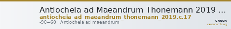 Antiocheia ad Maeandrum Thonemann 2019 Group C.17 — CANOA