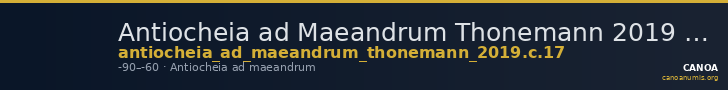 Antiocheia ad Maeandrum Thonemann 2019 Group C.17 — CANOA