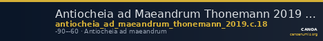 Antiocheia ad Maeandrum Thonemann 2019 Group C.18 — CANOA
