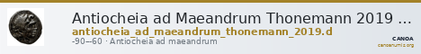 Antiocheia ad Maeandrum Thonemann 2019 Group D — CANOA