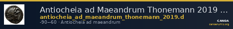 Antiocheia ad Maeandrum Thonemann 2019 Group D — CANOA