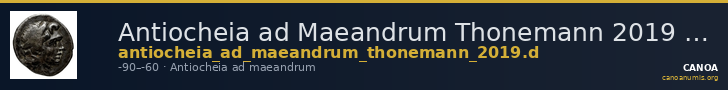 Antiocheia ad Maeandrum Thonemann 2019 Group D — CANOA