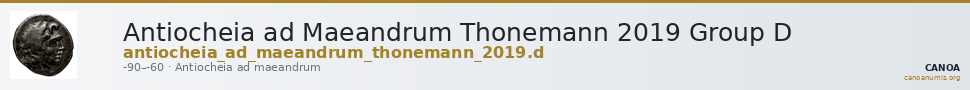 Antiocheia ad Maeandrum Thonemann 2019 Group D — CANOA