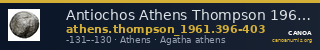 Antiochos Athens Thompson 1961 396-403 — CANOA