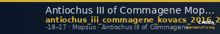 Antiochus III of Commagene Mopsus Kovacs 2016 236 — CANOA
