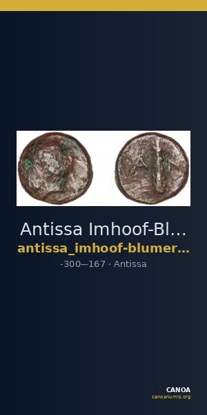 Antissa Imhoof-Blumer 1908 p. 59, 2-4 — CANOA