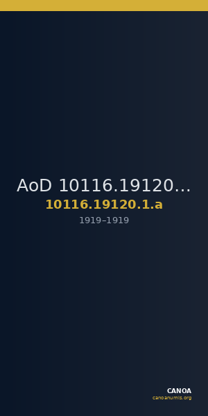 AoD 10116.19120.1.a — CANOA