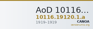 AoD 10116.19120.1.a — CANOA