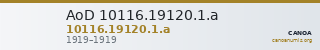 AoD 10116.19120.1.a — CANOA