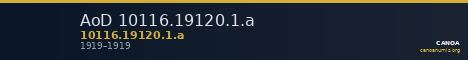 AoD 10116.19120.1.a — CANOA