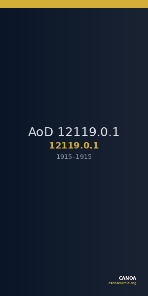 AoD 12119.0.1 — CANOA