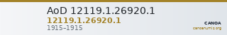 AoD 12119.1.26920.1 — CANOA