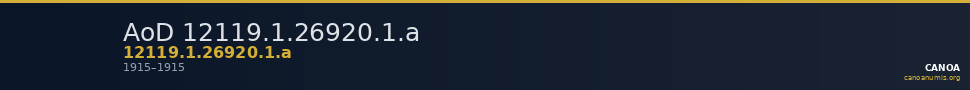 AoD 12119.1.26920.1.a — CANOA