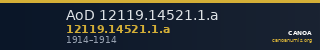 AoD 12119.14521.1.a — CANOA