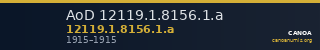 AoD 12119.1.8156.1.a — CANOA