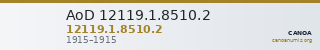 AoD 12119.1.8510.2 — CANOA