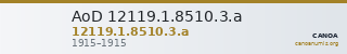 AoD 12119.1.8510.3.a — CANOA
