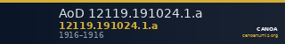 AoD 12119.191024.1.a — CANOA