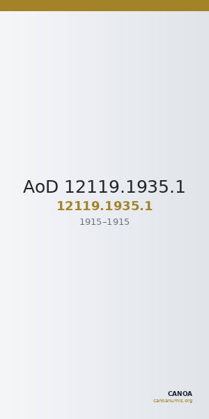 AoD 12119.1935.1 — CANOA