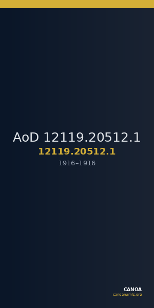 AoD 12119.20512.1 — CANOA