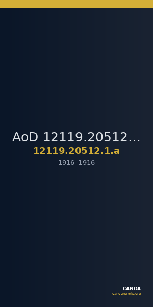 AoD 12119.20512.1.a — CANOA