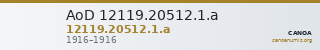 AoD 12119.20512.1.a — CANOA