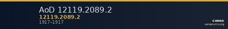 AoD 12119.2089.2 — CANOA