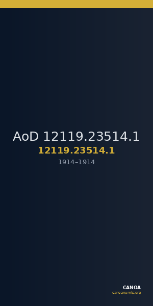 AoD 12119.23514.1 — CANOA