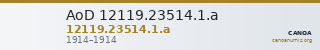 AoD 12119.23514.1.a — CANOA