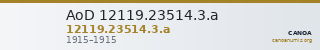 AoD 12119.23514.3.a — CANOA